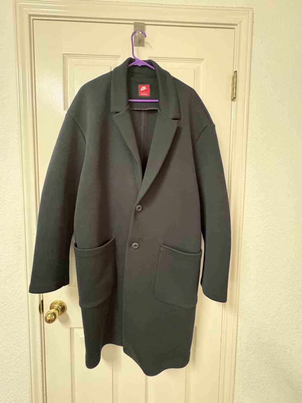 Nike Tech Fleece Re-imagined Trench Coat Men's Large Black